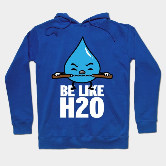 Funny Cute Kawaii Martial Arts Be like Water Retro Quote Meme Hoodie by BoggsNicolas